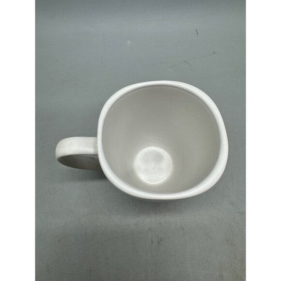 solid White Ceramic Coffee hot coco tea Mug cup 5x4" READ - Picture 2 of 4